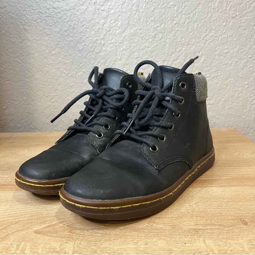 Dr. Martens Black Maelly Moto High Top Grunge Ankle Boots Bootie Sz US 6